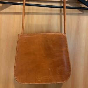 Classic Tan Leather Shoulder Bag